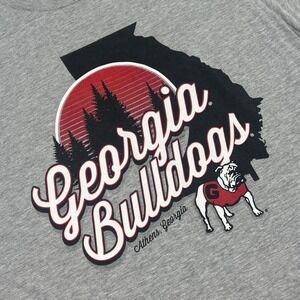 Georgia Bulldogs T-Shirt Mens Large Gray Athens Georgia NCAA Uga Graphic Tee